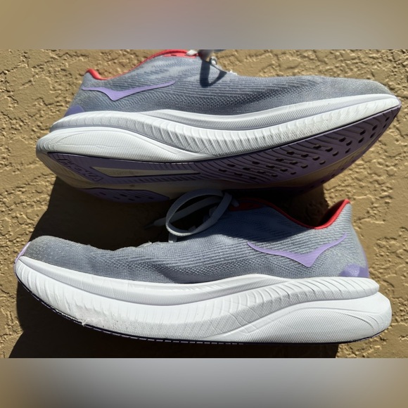 Hoka One One Mach 6 Gray Purple Running Shoes Women’s Size 8.5 B in VGC Clean - Picture 11 of 14